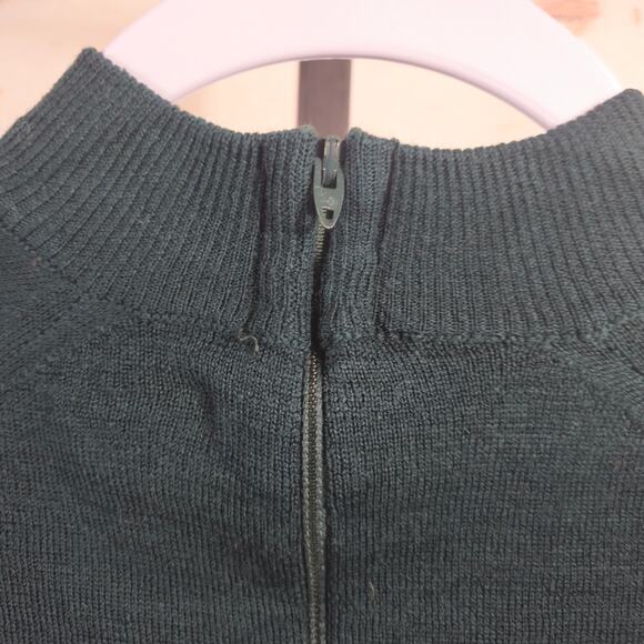 Vintage Pendleton 100% Wool Mockneck sweater green size 38 = Medium - Picture 3 of 5